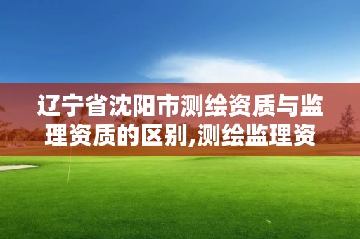 遼寧省沈陽市測繪資質與監理資質的區別,測繪監理資質標準