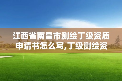 江西省南昌市測繪丁級資質申請書怎么寫,丁級測繪資質申請需要什么儀器。