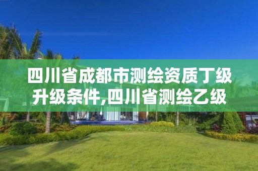 四川省成都市測繪資質丁級升級條件,四川省測繪乙級資質條件