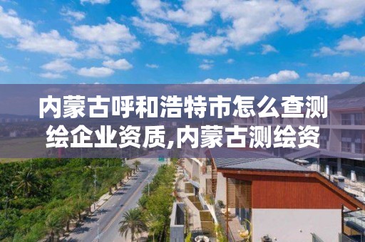 內蒙古呼和浩特市怎么查測繪企業資質,內蒙古測繪資質代辦。