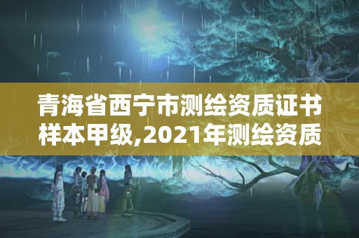 青海省西寧市測繪資質證書樣本甲級,2021年測繪資質。