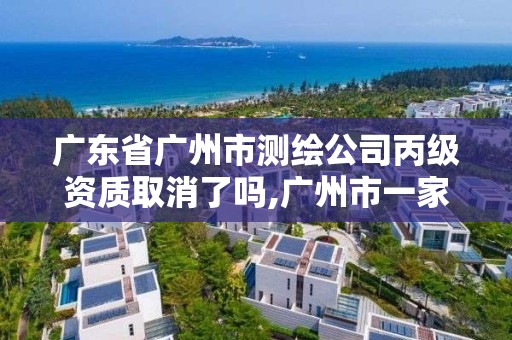 廣東省廣州市測繪公司丙級資質(zhì)取消了嗎,廣州市一家測繪資質(zhì)單位。