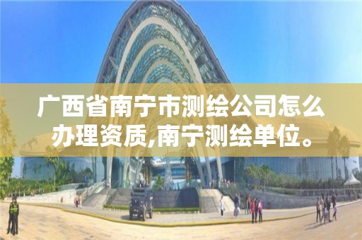 廣西省南寧市測繪公司怎么辦理資質,南寧測繪單位。