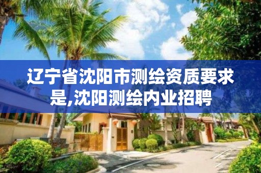 遼寧省沈陽市測繪資質要求是,沈陽測繪內業招聘