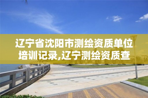 遼寧省沈陽市測繪資質單位培訓記錄,遼寧測繪資質查詢