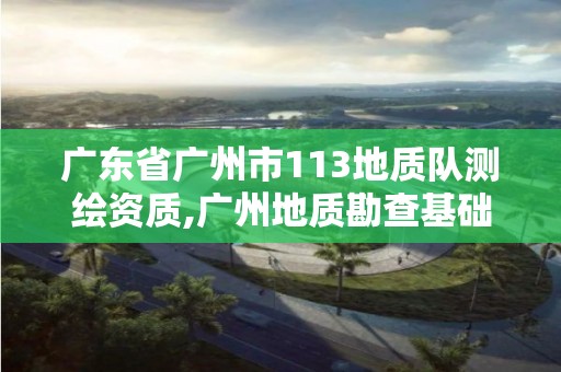 廣東省廣州市113地質隊測繪資質,廣州地質勘查基礎工程公司。