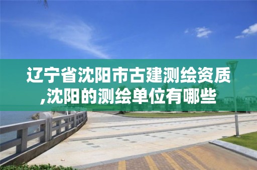 遼寧省沈陽(yáng)市古建測(cè)繪資質(zhì),沈陽(yáng)的測(cè)繪單位有哪些