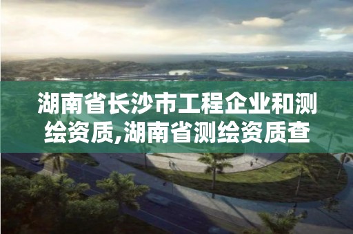 湖南省長(zhǎng)沙市工程企業(yè)和測(cè)繪資質(zhì),湖南省測(cè)繪資質(zhì)查詢