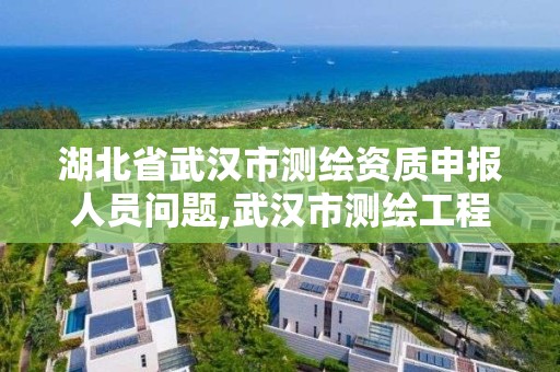 湖北省武漢市測繪資質申報人員問題,武漢市測繪工程技術規定