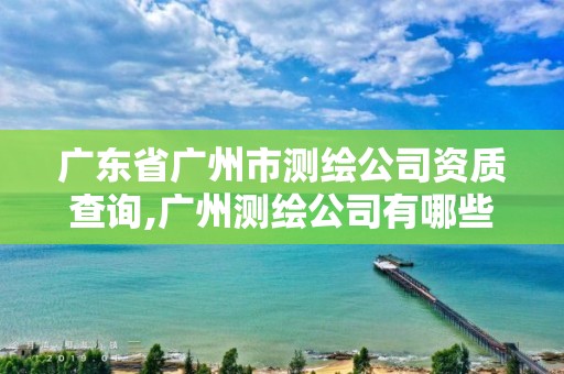 廣東省廣州市測繪公司資質(zhì)查詢,廣州測繪公司有哪些