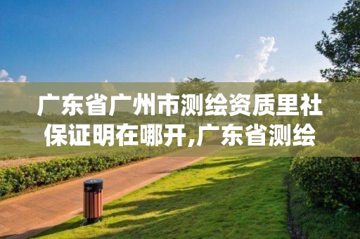 廣東省廣州市測繪資質里社保證明在哪開,廣東省測繪資質管理系統。