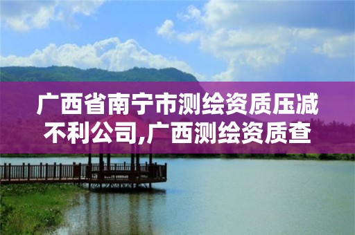 廣西省南寧市測繪資質壓減不利公司,廣西測繪資質查詢。