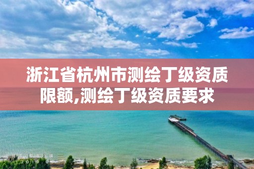 浙江省杭州市測繪丁級資質限額,測繪丁級資質要求