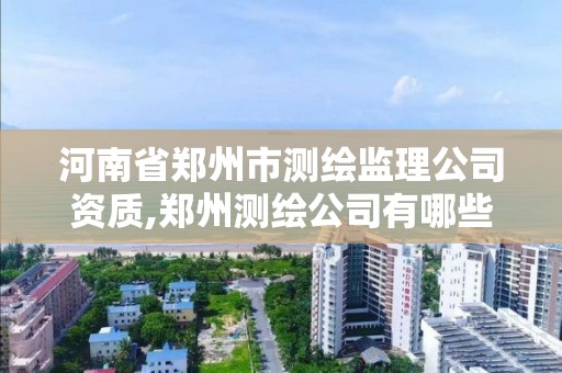 河南省鄭州市測繪監理公司資質,鄭州測繪公司有哪些是正規的