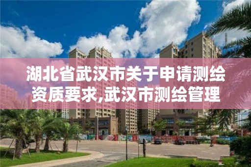 湖北省武漢市關于申請測繪資質要求,武漢市測繪管理條例