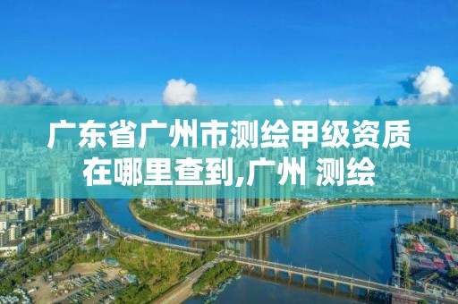 廣東省廣州市測繪甲級資質在哪里查到,廣州 測繪