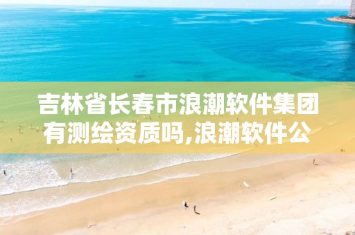 吉林省長春市浪潮軟件集團有測繪資質嗎,浪潮軟件公司地址。