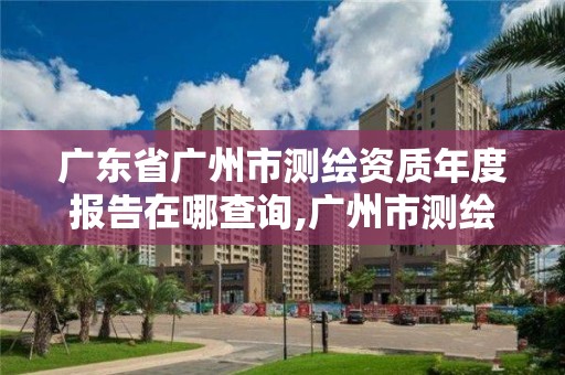 廣東省廣州市測繪資質年度報告在哪查詢,廣州市測繪管理辦法