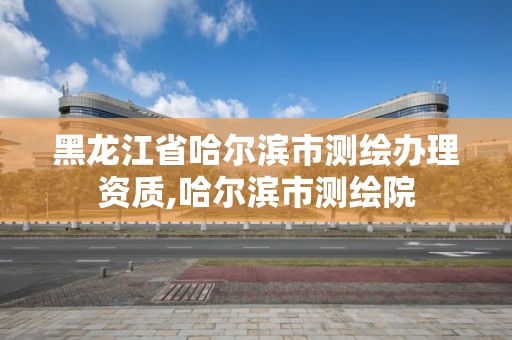 黑龍江省哈爾濱市測繪辦理資質,哈爾濱市測繪院