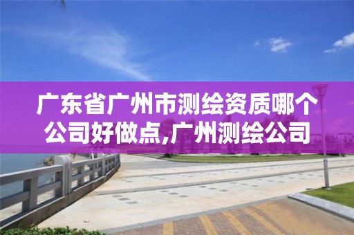 廣東省廣州市測繪資質哪個公司好做點,廣州測繪公司排名名單。