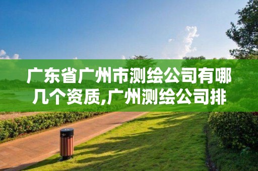 廣東省廣州市測繪公司有哪幾個資質,廣州測繪公司排名名單。