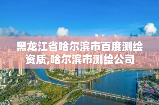 黑龍江省哈爾濱市百度測(cè)繪資質(zhì),哈爾濱市測(cè)繪公司