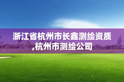 浙江省杭州市長鑫測繪資質,杭州市測繪公司