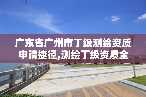 廣東省廣州市丁級測繪資質申請捷徑,測繪丁級資質全套申請文件