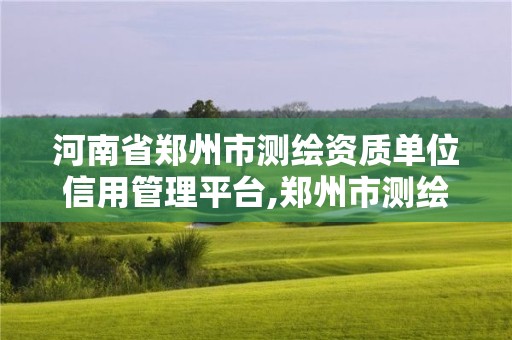 河南省鄭州市測(cè)繪資質(zhì)單位信用管理平臺(tái),鄭州市測(cè)繪院