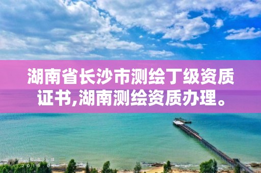 湖南省長沙市測繪丁級資質證書,湖南測繪資質辦理。