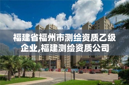 福建省福州市測(cè)繪資質(zhì)乙級(jí)企業(yè),福建測(cè)繪資質(zhì)公司