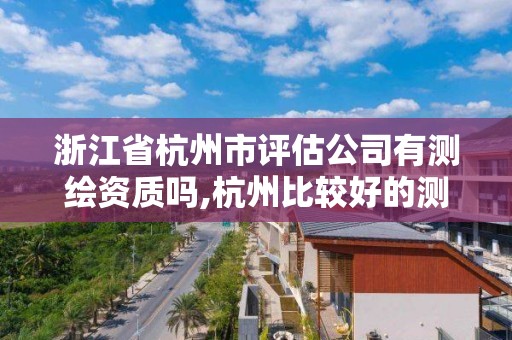 浙江省杭州市評估公司有測繪資質嗎,杭州比較好的測繪公司