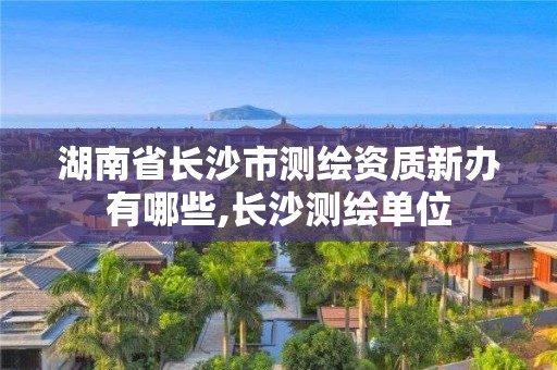 湖南省長沙市測繪資質(zhì)新辦有哪些,長沙測繪單位