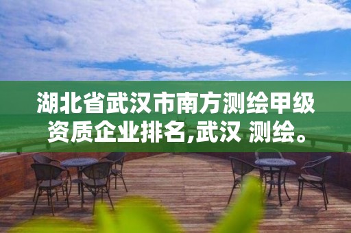 湖北省武漢市南方測繪甲級資質企業排名,武漢 測繪。