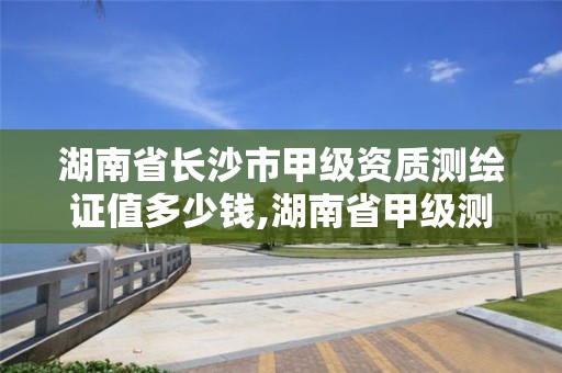 湖南省長沙市甲級資質(zhì)測繪證值多少錢,湖南省甲級測繪單位