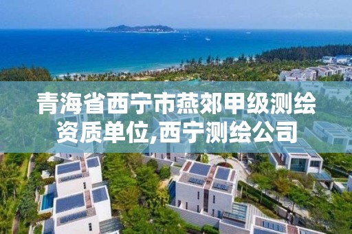 青海省西寧市燕郊甲級測繪資質(zhì)單位,西寧測繪公司