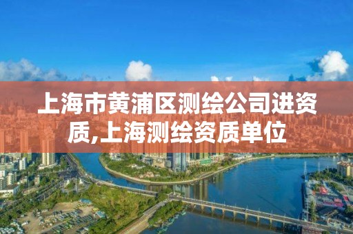 上海市黃浦區測繪公司進資質,上海測繪資質單位