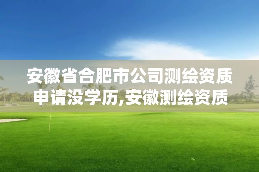 安徽省合肥市公司測繪資質申請沒學歷,安徽測繪資質辦理。