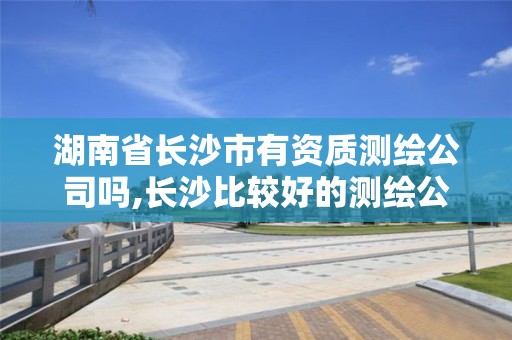 湖南省長沙市有資質測繪公司嗎,長沙比較好的測繪公司