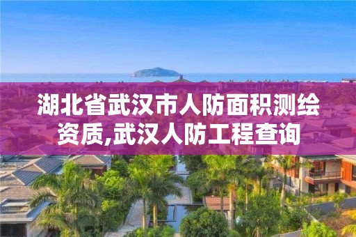 湖北省武漢市人防面積測繪資質(zhì),武漢人防工程查詢