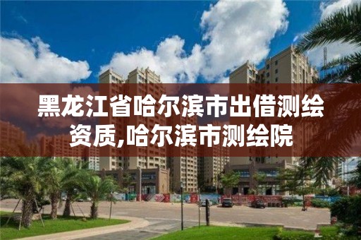 黑龍江省哈爾濱市出借測繪資質,哈爾濱市測繪院