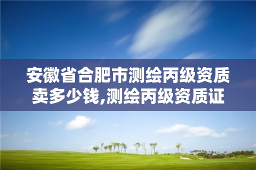 安徽省合肥市測繪丙級資質賣多少錢,測繪丙級資質證書