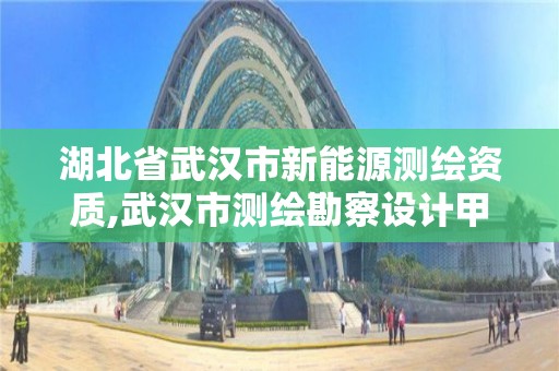 湖北省武漢市新能源測繪資質,武漢市測繪勘察設計甲級資質公司