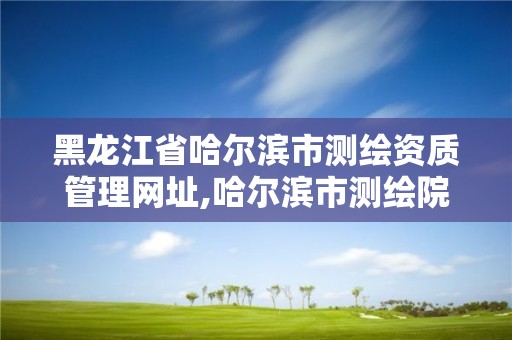 黑龍江省哈爾濱市測繪資質管理網址,哈爾濱市測繪院