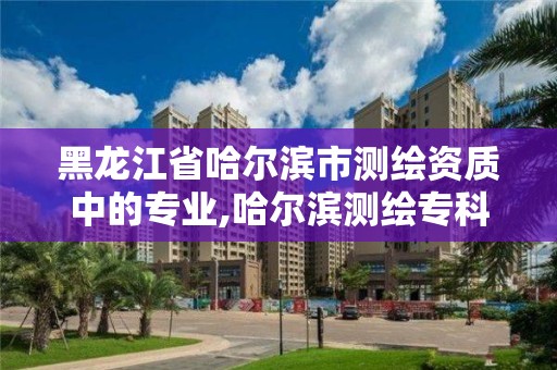 黑龍江省哈爾濱市測繪資質(zhì)中的專業(yè),哈爾濱測繪專科學校