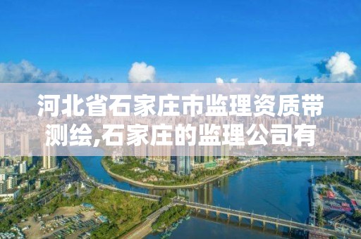 河北省石家莊市監理資質帶測繪,石家莊的監理公司有哪些