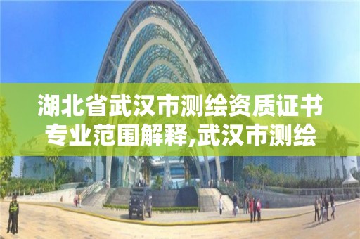 湖北省武漢市測繪資質證書專業范圍解釋,武漢市測繪工程技術規定。