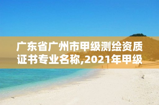 廣東省廣州市甲級測繪資質證書專業名稱,2021年甲級測繪資質