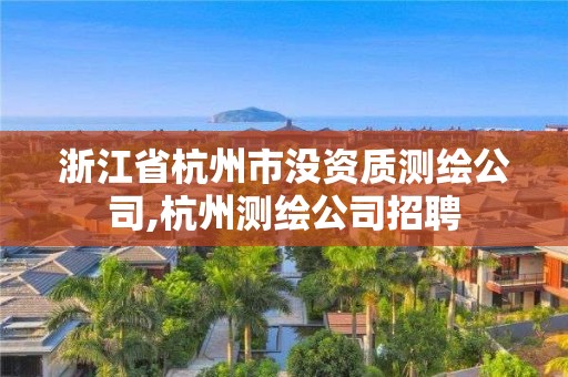 浙江省杭州市沒資質測繪公司,杭州測繪公司招聘