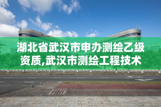 湖北省武漢市申辦測繪乙級資質,武漢市測繪工程技術規定